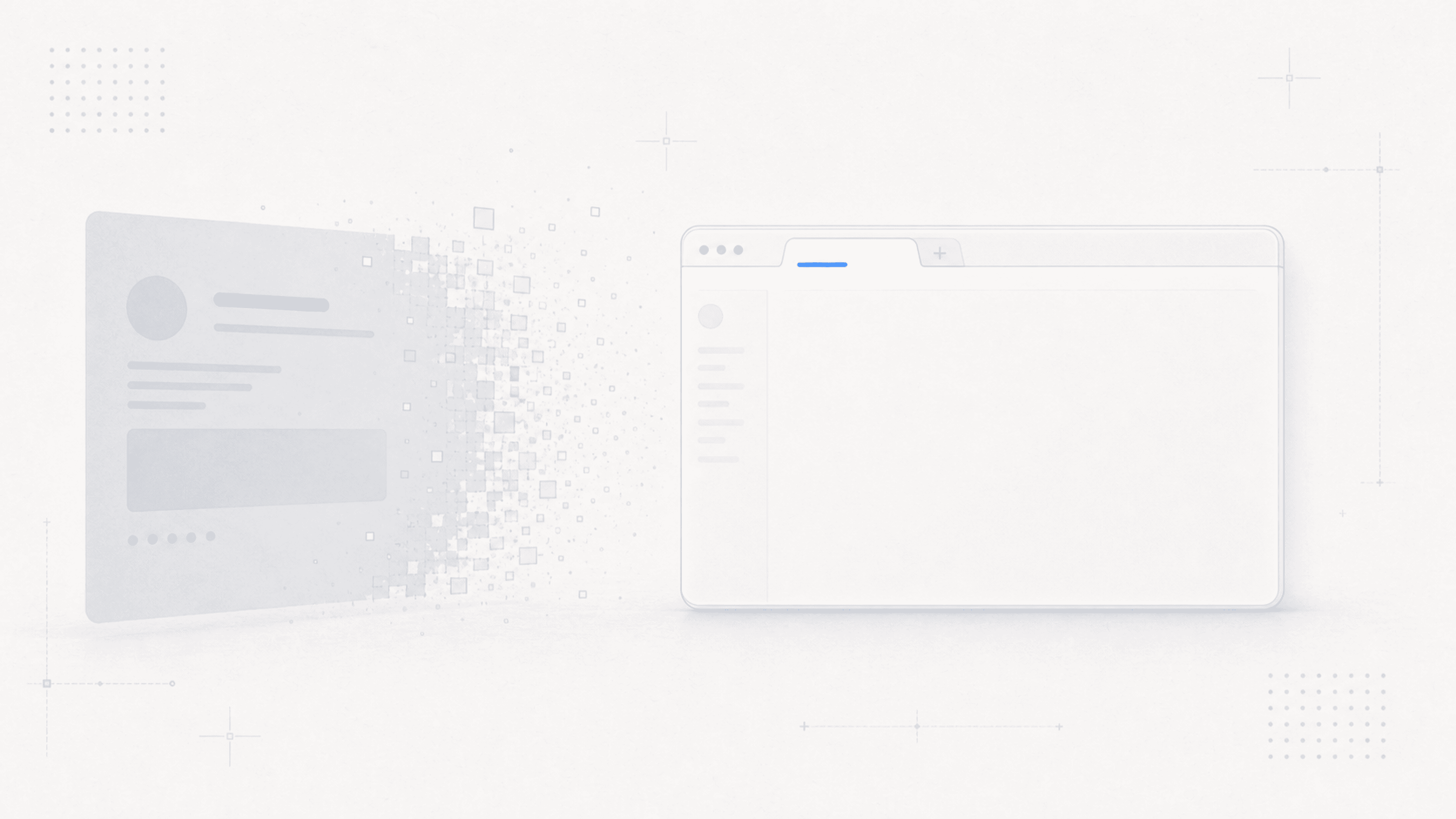 Abstract cover illustration for A good animation disappears.