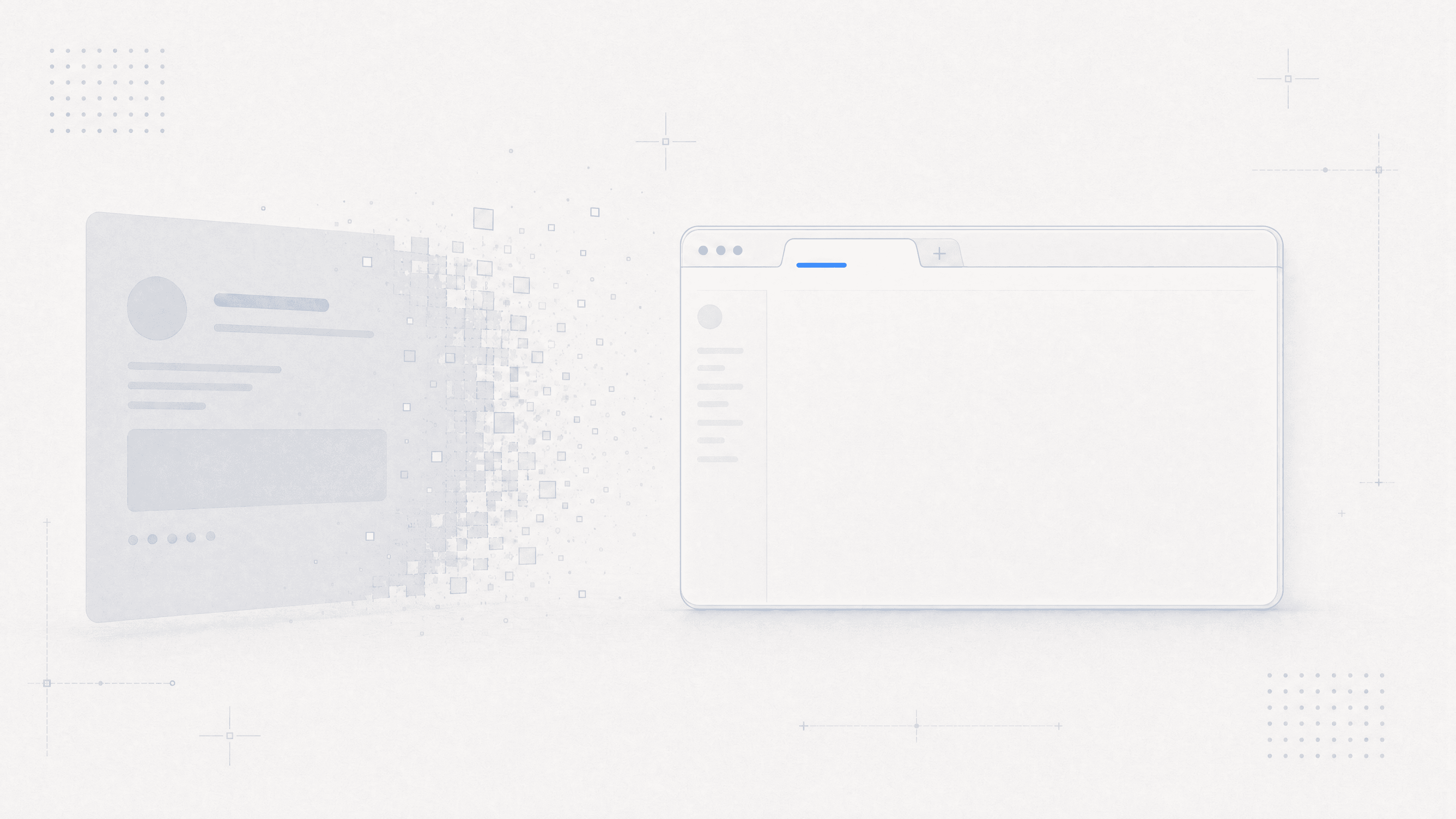 Abstract cover illustration for A good animation disappears.