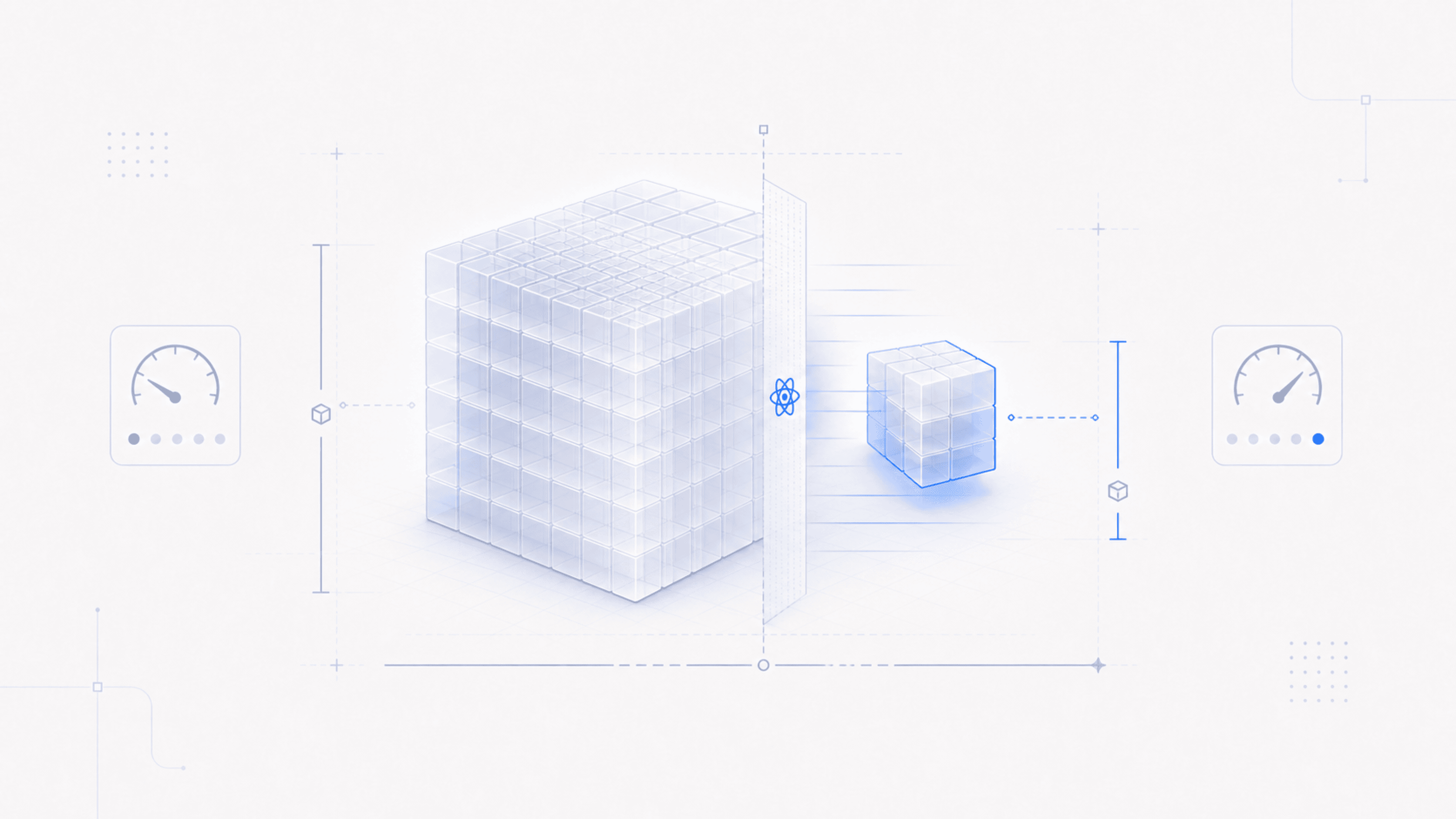 Abstract cover illustration for RSC made our site much faster