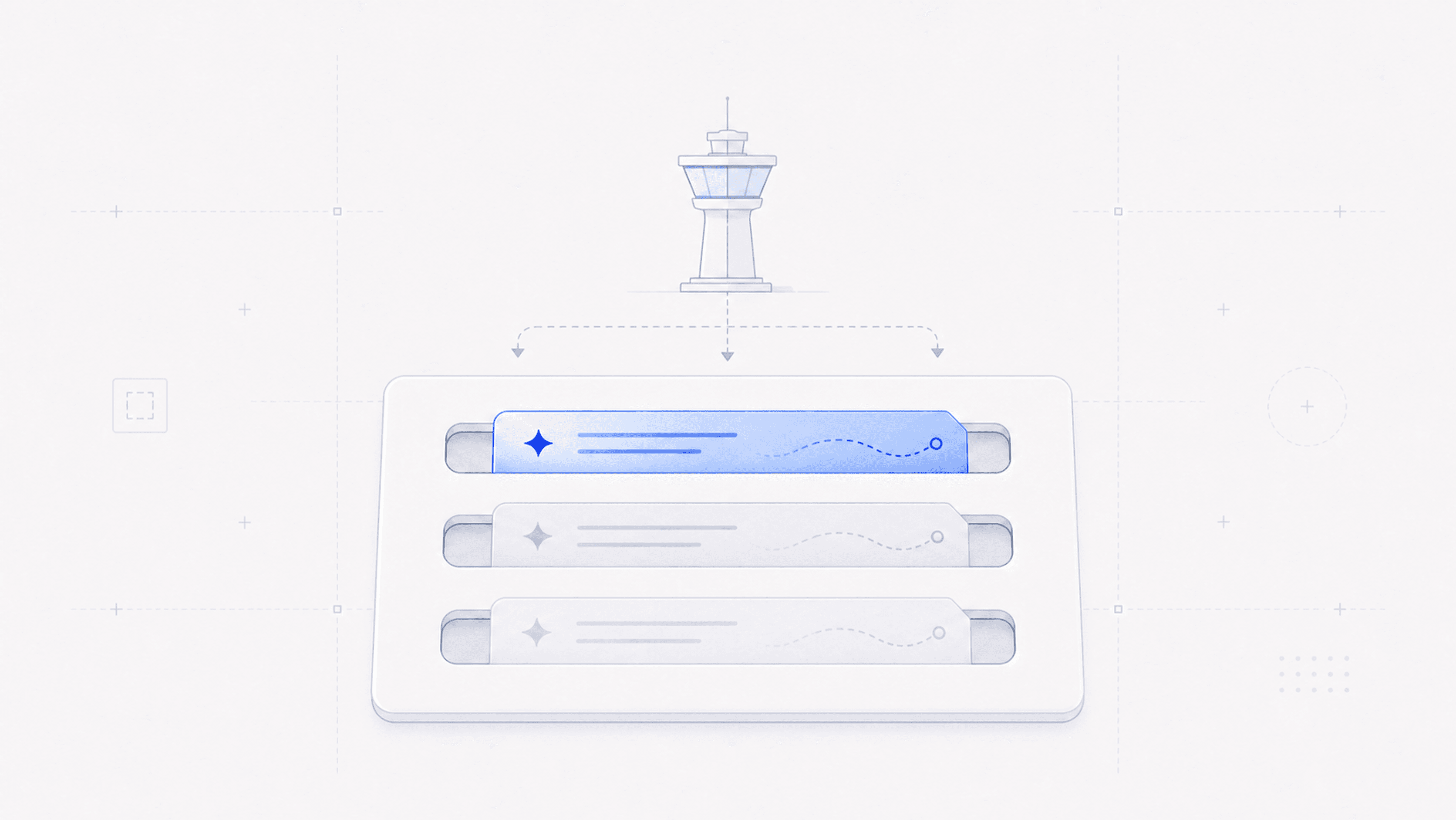 Abstract cover illustration for Collections: Launch Flows without code