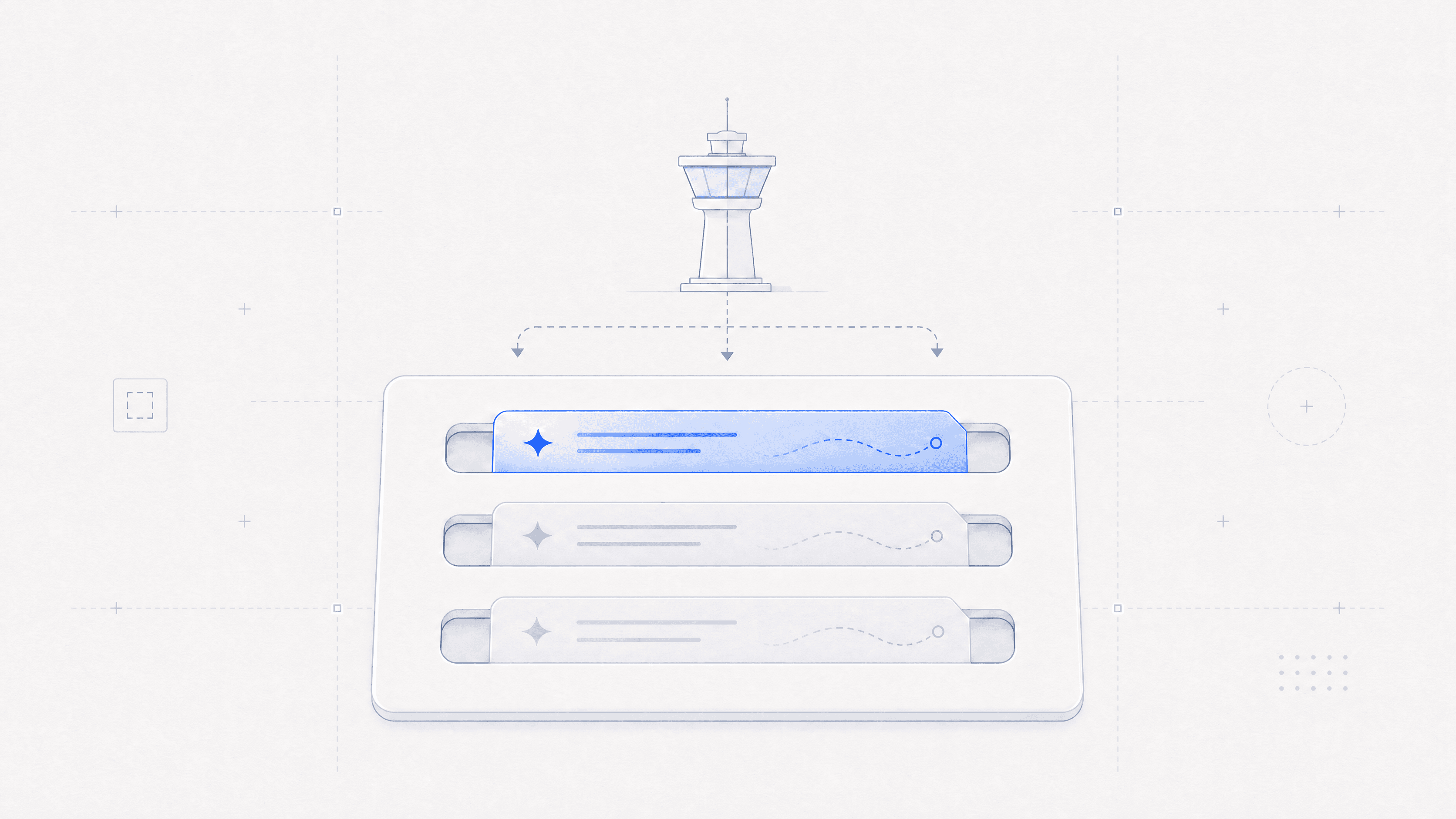 Abstract cover illustration for Collections: Launch Flows without code