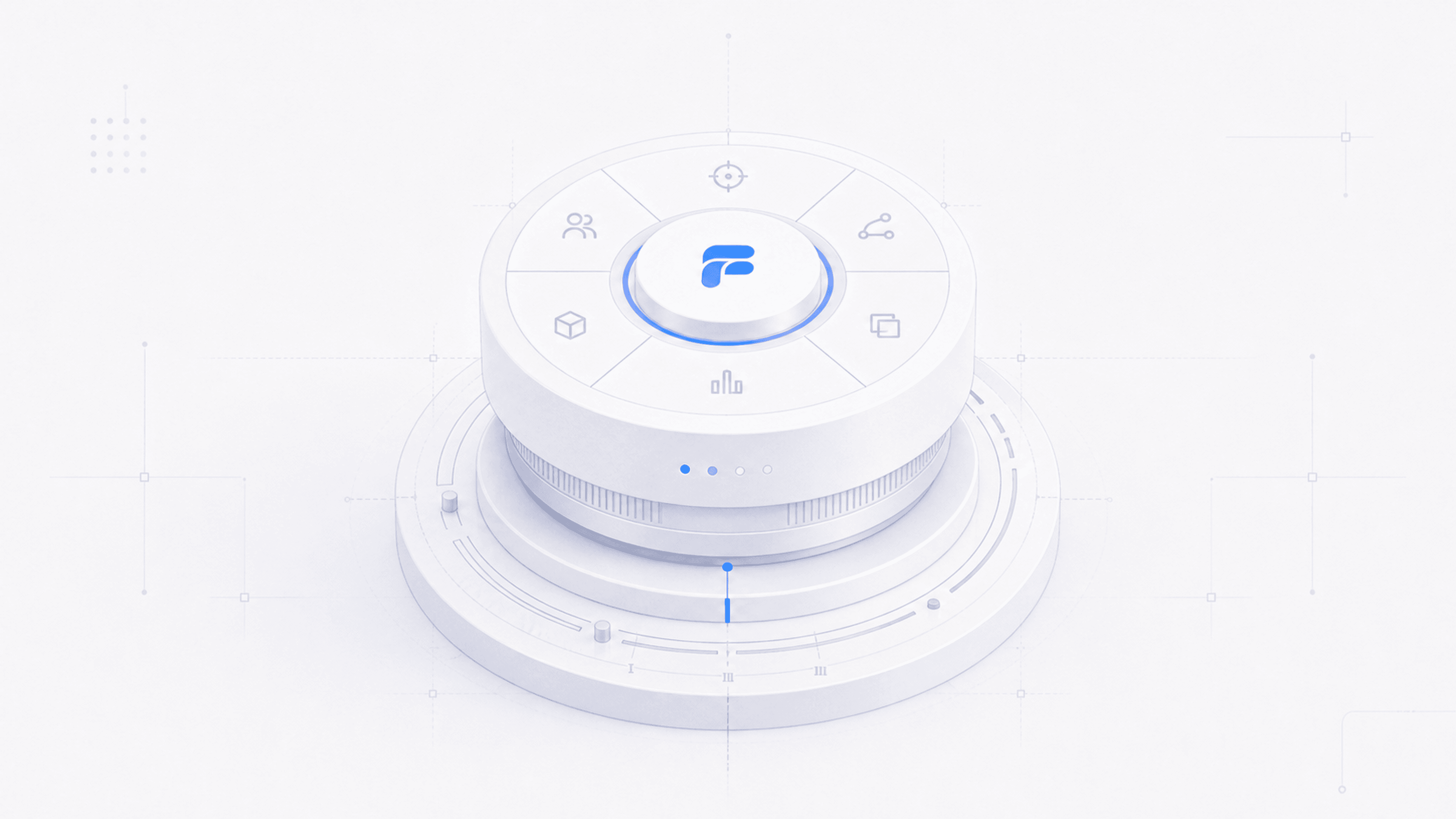 Abstract cover illustration for Frigade 2.0