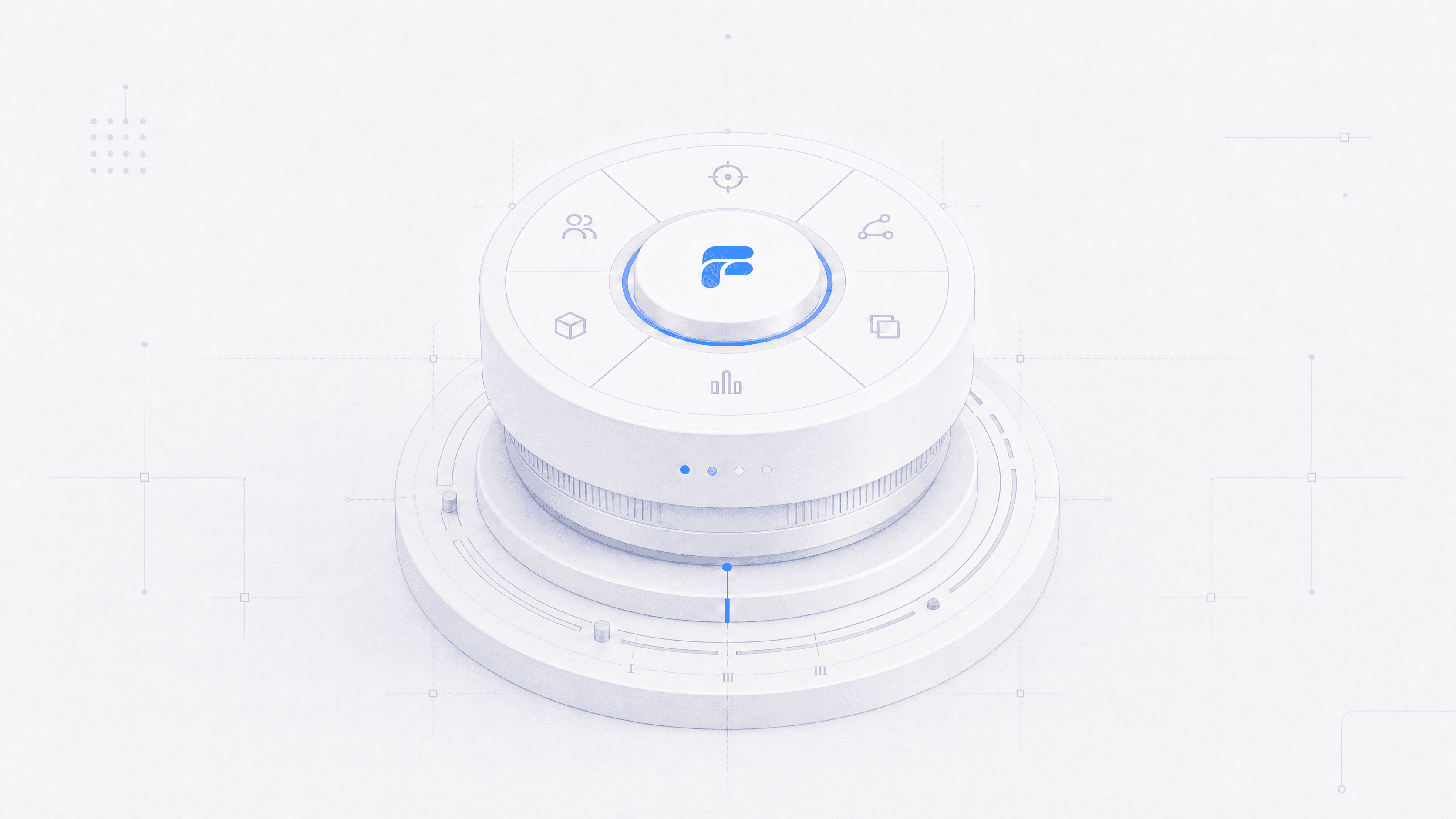 Abstract cover illustration for Frigade 2.0