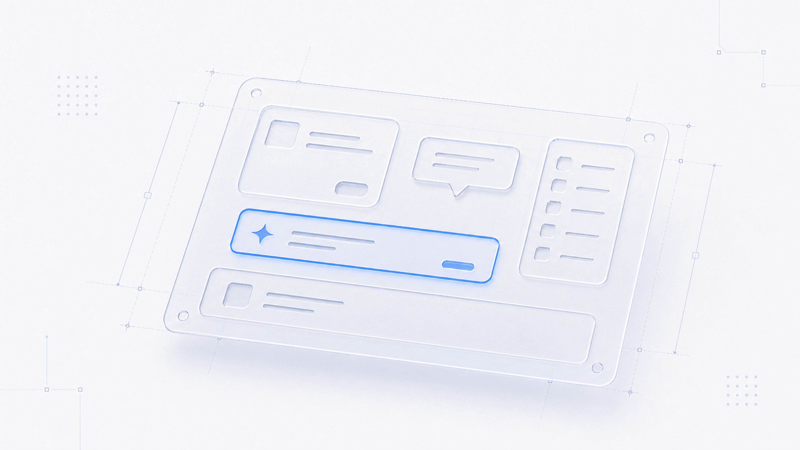 Abstract cover illustration for Say hello to the Frigade Figma UI Kit