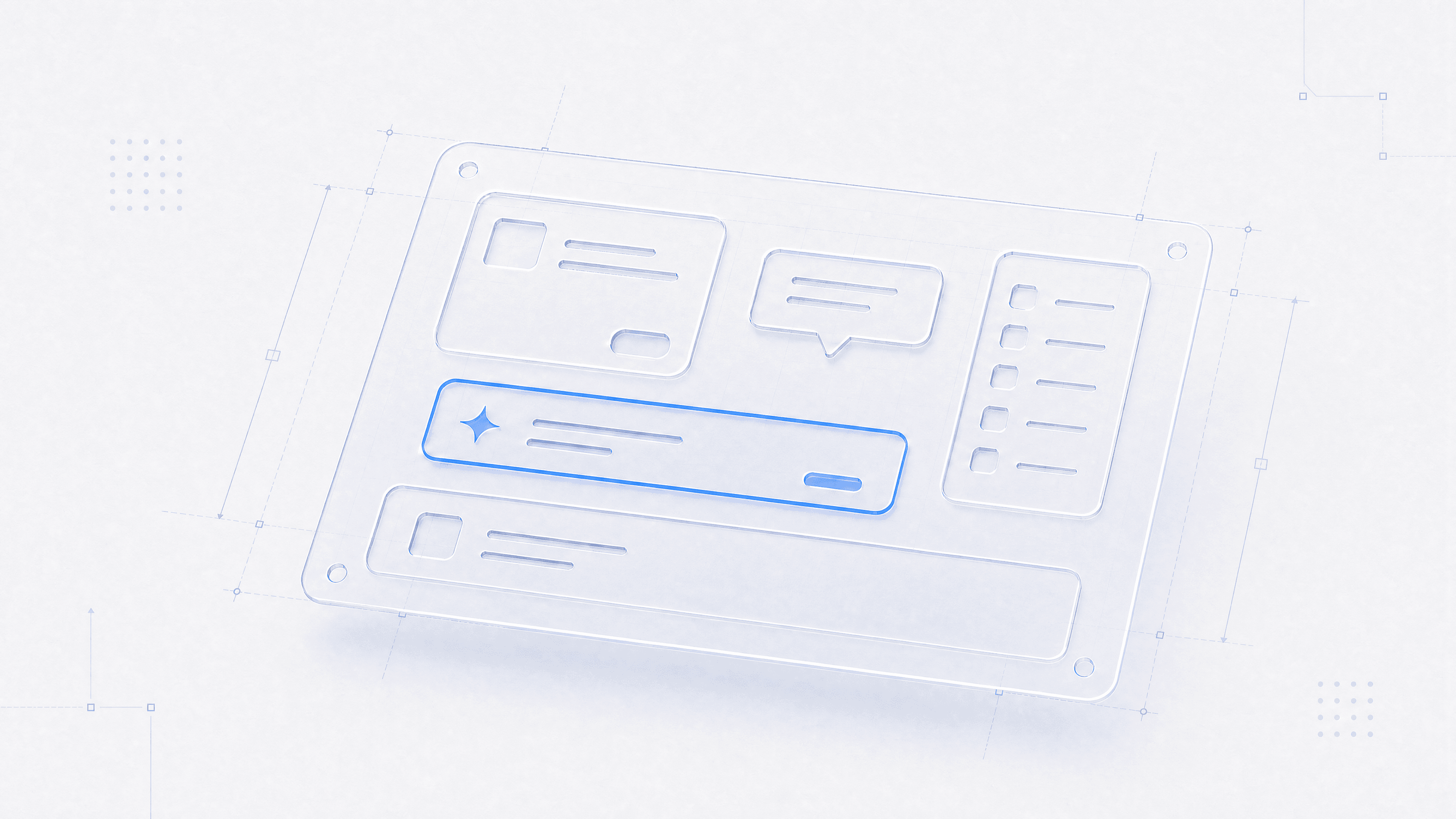 Abstract cover illustration for Say hello to the Frigade Figma UI Kit
