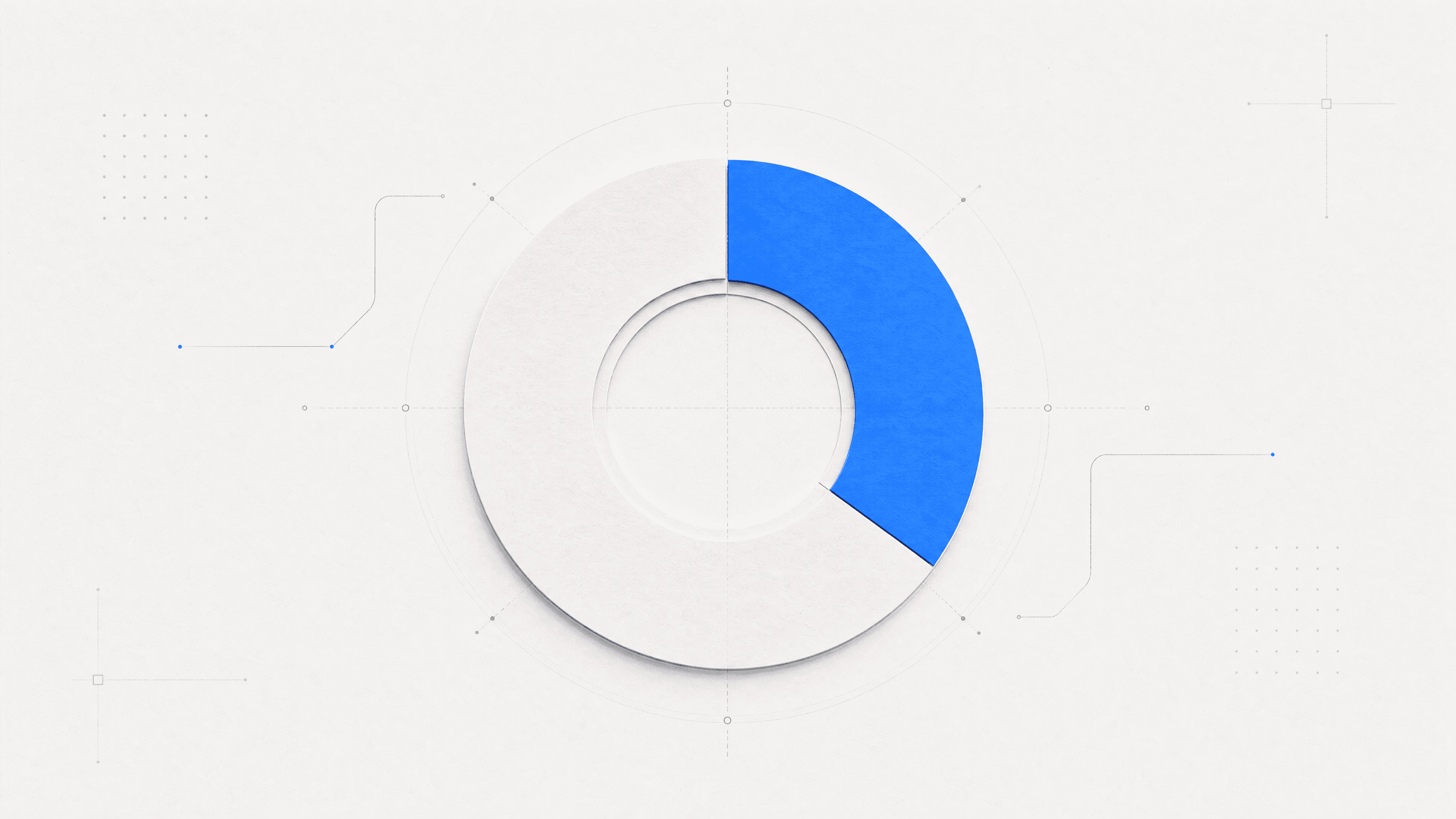 Donut chart: 35% of the assistant's responses are guided walkthroughs, the rest are text