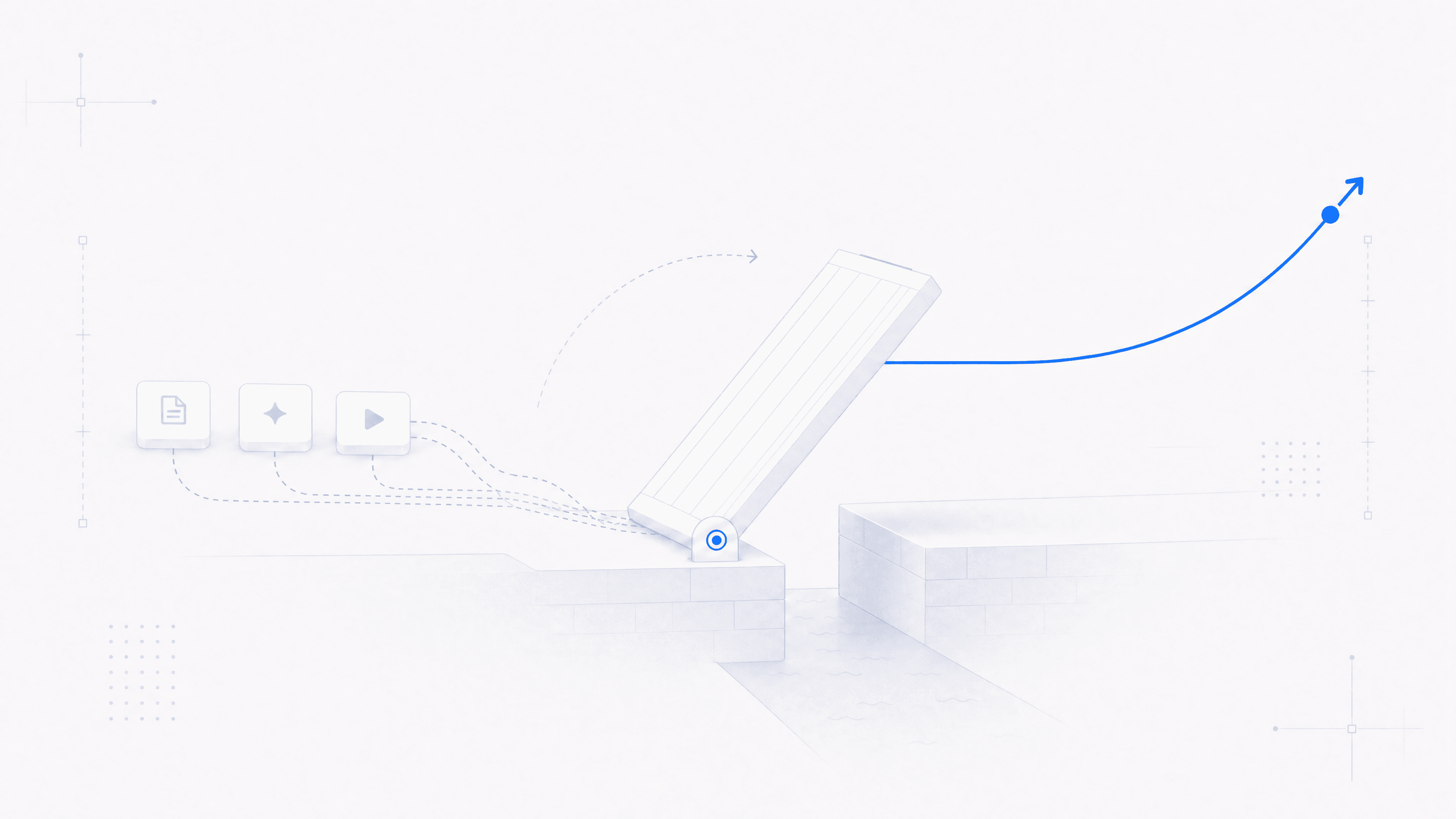 Abstract cover illustration for The moat just flipped: shipping faster used to break your help center