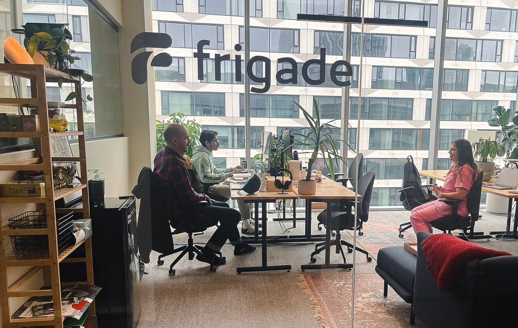 The Frigade team working in their San Francisco office.