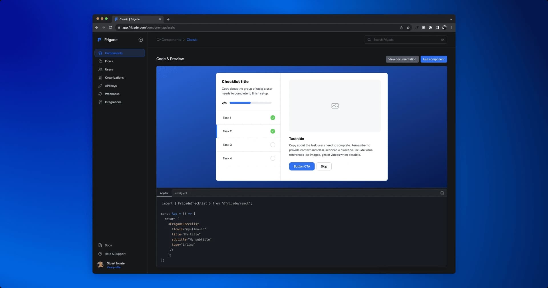 Frigade Engage update screenshot
